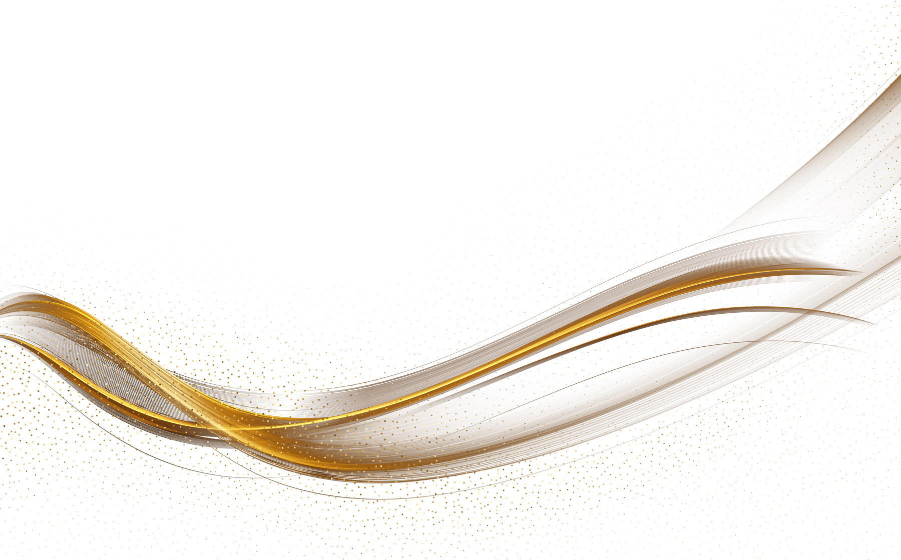 Gold glowing wave