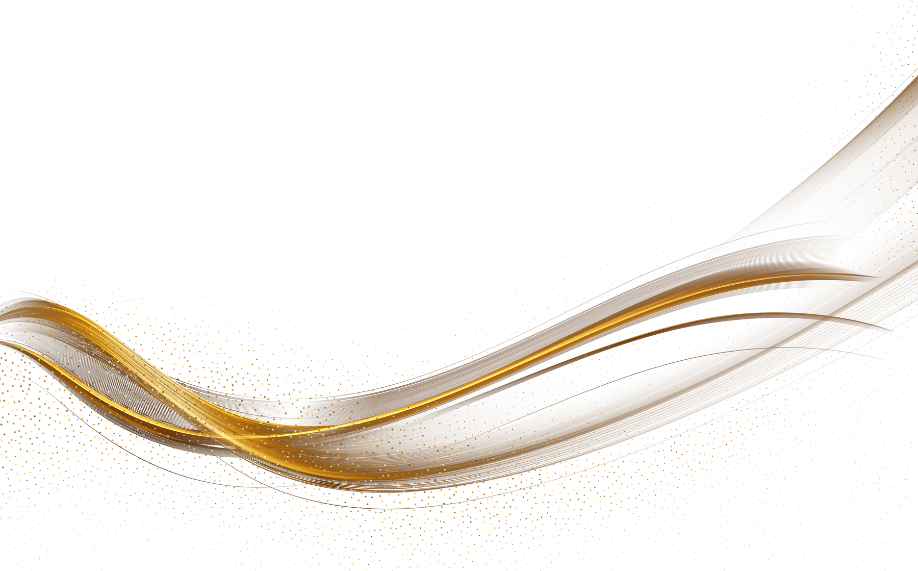 Gold glowing wave